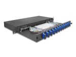 DELOCK 19" LWL Spleißbox 12x SC DX OS2 1HE...