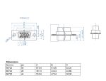 DELOCK D-Sub HD 50 Pin Crimp Buchse, Metall