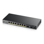 Zyxel GS1100-10HP v2 Unmanaged Gigabit Ethernet (10/100/1000) Power over Ethernet (PoE) Schwarz
