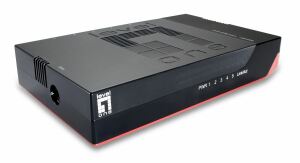 LevelOne GSW-0507 Netzwerk-Switch Unmanaged Gigabit Ethernet (10/100/1000) Schwarz, Rot
