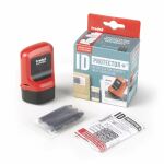 Trodat ID Protector Tintenroller Inkl. 3 Nachfülltinten Schwarz, Feuerrot, Kissen Schwarz