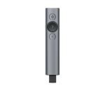 Logitech Spotlight Funk-Presenter Bluetooth/RF Grau