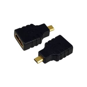 LogiLink AH0010 Kabeladapter HDMI D HDMI A Schwarz