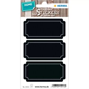 HERMA 15413 selbstklebendes Etikett Permanent Schwarz 6 Stück(e)