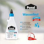 Ponal Holzleim Wasserfest, Flasche mit 550g, 9H PN10S