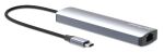 Manhattan 153959 laptop-dockingstation & portreplikator Kabelgebunden USB 3.2 Gen 1 (3.1 Gen 1) Type-C Silber