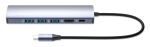 Manhattan 153959 laptop-dockingstation & portreplikator Kabelgebunden USB 3.2 Gen 1 (3.1 Gen 1) Type-C Silber