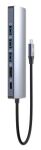 Manhattan 153959 laptop-dockingstation & portreplikator Kabelgebunden USB 3.2 Gen 1 (3.1 Gen 1) Type-C Silber