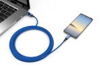 smrter SPEEDY Daten- Ladekabel, Typ USB-C, 100cm, blue...