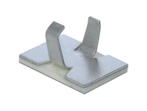 DELOCK Kabelklemme selbstklebend Aluminium 10 Stück