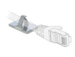 DELOCK Kabelklemme selbstklebend Aluminium 10 Stück