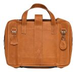 R-Go Tools Laptoptasche R-Go Viva, Vollnarbenleder, mit integriertem Laptop-Ständer, Schulterriemen, 15,6-Zoll, braun