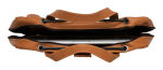 R-Go Tools Laptoptasche R-Go Viva, Vollnarbenleder, mit integriertem Laptop-Ständer, Schulterriemen, 15,6-Zoll, braun
