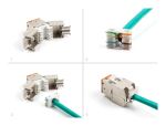 DeLOCK Keystone Modul RJ45 Buchse zu LSA Cat.6A werkzeugfrei orange Set 10 Stück