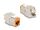 DeLOCK Keystone Modul RJ45 Buchse zu LSA Cat.6A werkzeugfrei orange Set 10 Stück