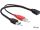 DeLOCK 83176 USB Kabel USB 3.2 Gen 1 (3.1 Gen 1) 0,3 m USB A 2 x USB A 5 Gbit/s
