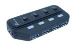 MediaRange MRCS505 Schnittstellen-Hub 5000 Mbit/s Schwarz