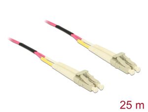 DELOCK LWL Kabel LC Duplex zu LC Duplex Multimode OM4 25 m
