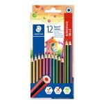 Staedtler Noris colour 185 Schwarz, Blau, Braun, Grün, Magenta, Orange, Pfirsich, Violett, Rot, Gelb 12 Stück(e)