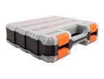 DeLOCK Sortimentsbox mit 34 Fächern 320 x 270 x 80 mm orange / schwarz