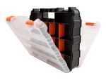 DeLOCK Sortimentsbox mit 34 Fächern 320 x 270 x 80 mm orange / schwarz