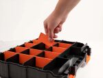 DeLOCK Sortimentsbox mit 34 Fächern 320 x 270 x 80 mm orange / schwarz