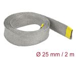 DELOCK Geflechtschlauch zur EMV Abschirmung dehnbar 2mx25mm