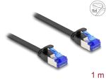 DELOCK RJ45 Flachband Patchkabel Stecker zu Stecker Cat.6A