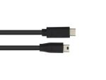 Alcasa 3310-CM030 USB Kabel USB 2.0 3 m USB C 5 x Micro-USB B 0,48 Gbit/s Schwarz