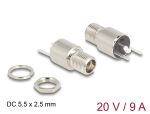 DeLOCK Steckverbinder DC 5,5 x 2,5 mm Buchse zum Einbau...