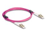 DELOCK LWL Kabel mit Metallarmierung LC Duplex Multimode 2m