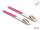 DELOCK LWL Kabel mit Metallarmierung LC Duplex Multimode 2m