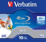 Verbatim BD-R SL 25GB 6x Printable 10 Pack Jewel Case 10 Stück(e)