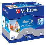 Verbatim BD-R SL 25GB 6x Printable 10 Pack Jewel Case 10 Stück(e)