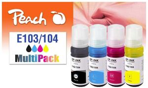 Peach 321330 Druckerpatrone 4 Stück(e) Kompatibel Standardertrag Schwarz, Cyan, Magenta, Gelb