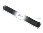 DELOCK Geflechtschlauch mit Klettverschluss 10mx32mm schwarz