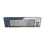 MediaRange MROS135 Tastatur Maus enthalten Heimbüro RF Wireless QWERTZ Deutsch Silber, Weiß