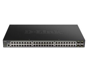 D-Link DGS-1250-52XMP Managed L3 Power over Ethernet (PoE) Schwarz