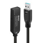 Lindy 43375 USB Kabel USB 3.2 Gen 1 (3.1 Gen 1) 20 m USB A Schwarz
