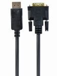 Gembird CC-DPM-DVIM-3M Videokabel-Adapter DisplayPort DVI Schwarz