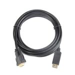 Gembird CC-DPM-DVIM-3M Videokabel-Adapter DisplayPort DVI Schwarz