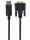 Gembird CC-DPM-DVIM-3M Videokabel-Adapter DisplayPort DVI Schwarz