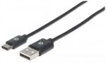 Manhattan USB 2.0 Typ C-Kabel, Typ C-Stecker auf Typ...