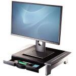 Fellowes Office Suites 71,1 cm (28") Tisch/Bank Schwarz, Silber