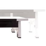 Fellowes Office Suites 71,1 cm (28") Tisch/Bank Schwarz, Silber