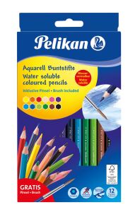 Pelikan 700672 Buntstift Schwarz, Blau, Braun, Grün, Hellblau, Hellgrün, Orange, Pfirsich, Pink, Rot, Violett, Gelb 12 Stück(e)