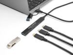 DeLOCK 4 Port Slim USB Hub mit USB Type-C™ oder USB...