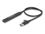Delock 4 Port Slim USB Hub mit USB Type-C oder USB Typ-A