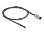 DELOCK M8 Einbaukabel A-kodiert 3 Pin St. für Panel 0,5 m