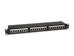 Equip 24-Ports Cat.6 Geschirmtes Patch Panel, schwarz